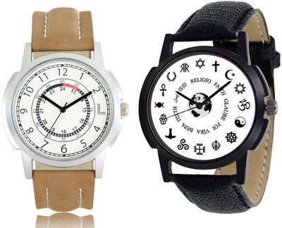 

CLOUDWOOD 17_CW38 Analog Leather Strap Dial Boy's Wrist Watch - For Men