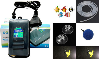 

Foodie Puppies Aquarium Air Pump SB-108 with Accessories Kit Air Aquarium Pump(304.8 cm)
