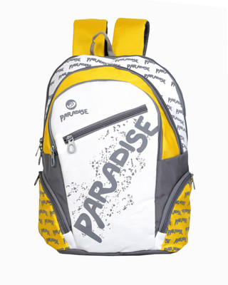 

Paradise School Bag Waterproof Shoulder Bag(Yellow, Grey, White, 34 L)
