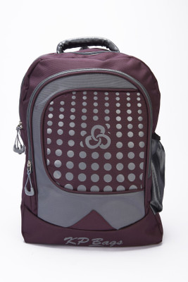 

KP Bags College Bag-Dots Waterproof Backpack(Brown, 18 L)