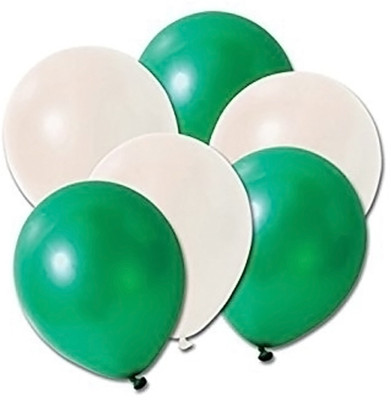 

EVA Solid EVA0234 Balloon(Green, White, Pack of 100)