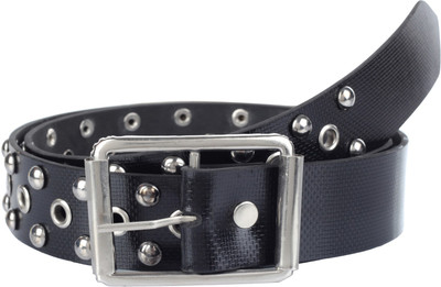 

STYLATHON Men Brown Artificial Leather Belt, Black_02