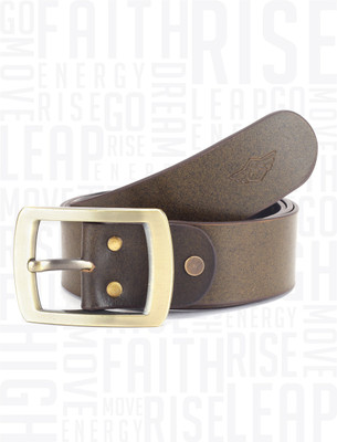 

Metronaut Men Green Genuine Leather Belt