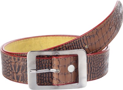 

STYLATHON Men Brown Artificial Leather Belt, Brown_05