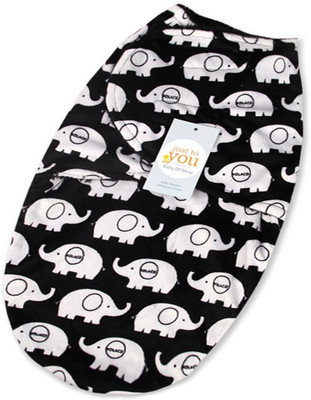 

Baby Bucket Printed  Swadding Baby Blanket(Fur, Black