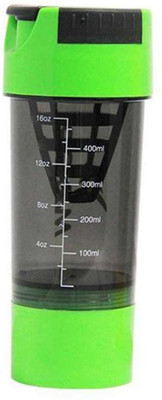 

GLOBALSHOP Shaker Bottle Green (Pack of 1) 450 ml Shaker(Pack of 1, Multicolor), Tuff green