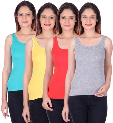 ZOLDY Women Tank Top/Vest(Pack of 4)