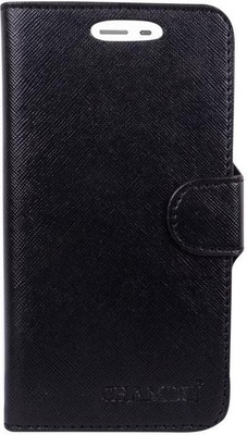CHAMBU Flip Cover for Karbonn Quattro L55 HD(Black, Shock Proof)