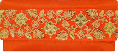

Bagaholics Casual Orange Clutch