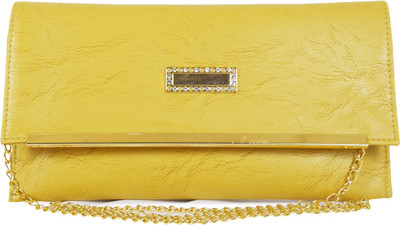 

QT sizzling Casual Yellow Clutch
