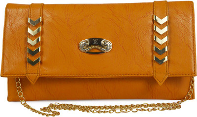 

QT sizzling Casual Brown Clutch