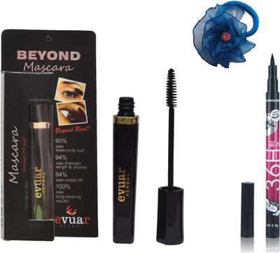 

Evuar Beyond Waterproof Mascara , Pencil Eyeliner and band(Set of 3)