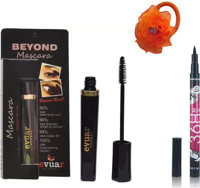 

Evuar Beyond Mascara Water Proof, Waterproof Pencil Eyeliner and band(Set of 3)