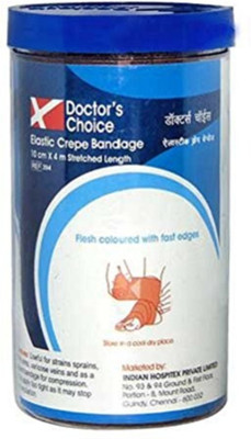 

Doctors choice Elastic Crepe Bandage, 10cm x 4m Crepe Bandage(4 cm)