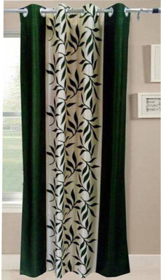 G S COLLECTIONS Polyester Window Curtain 152 cm (4 ft) Single Curtain(Floral Kolavery Green Printed Floral Color) available at flipkart for Rs.179