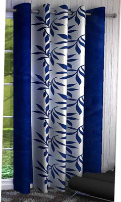 G S COLLECTIONS Polyester Window Curtain 152 cm Single Curtain(Floral Kolavery Aqua Blue Printed Floral Color) available at flipkart for Rs.179
