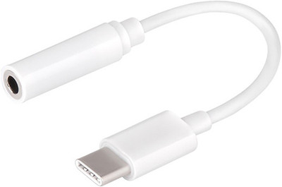 

mizco ® USB Type C to 3.5 mm Audio Jack Converter Cable Headphone Adapter(Type-C to 3.5 mm audio cable, White)