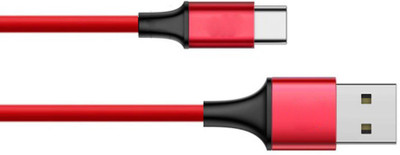 

Printz Motorola Moto M XSTAR TYPE C Red Data Transfering And Fast Charging USB C Type Cable(Red)