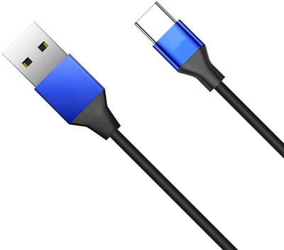

Chappie Moustache OnePlus 5 XSTAR Data Transfering And Fast Charging USB C Type Cable(Blue)