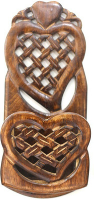 

Amaze Shoppee 1 Compartments Wooden Letter Rack Holder / Mobile Stand(Brown)