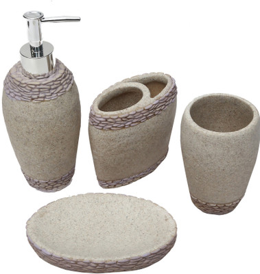 

Store2508 Polyresin Bathroom Set(Pack of 4)