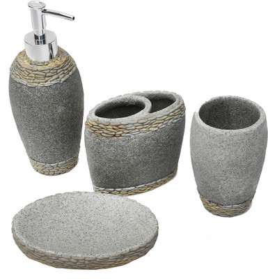 

Store2508 Polyresin Bathroom Set(Pack of 4)