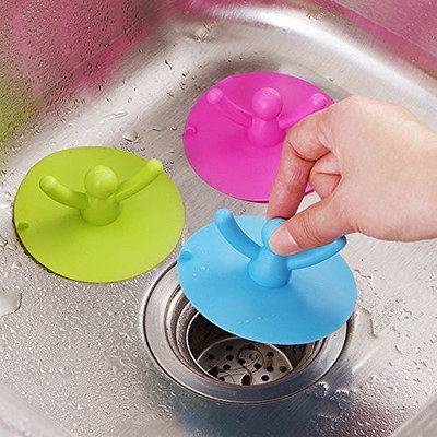 

SHAFIRE Kitchen Basin Floor Drain Cover Sink strainer Plug Bathtub Silicone Stopper Home Supplies Accessories Crystal Drain Opener(1 ml)