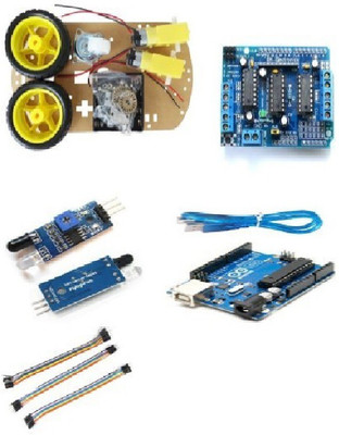 

Robocraze DIY Line follower kit using Arduino UNO Electronic Components Electronic Hobby Kit