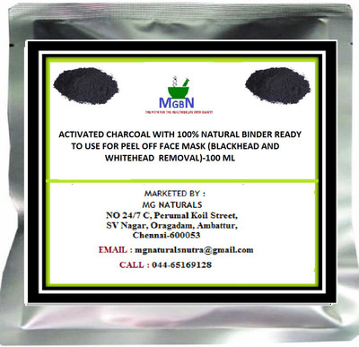 

MGBN ACTIVATED CHARCOAL WITH 100% NATURAL BINDER READY TO USE FOR PEEL OFF FACE MASK (BLACKHEAD AND WHITEHEAD REMOVAL)-100 ML(100 ml)