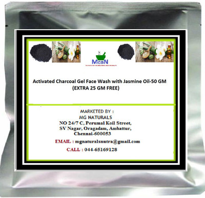 

MGBN Activated Charcoal Gel Face Wash with Jasmine Oil-50 GM(50 g)