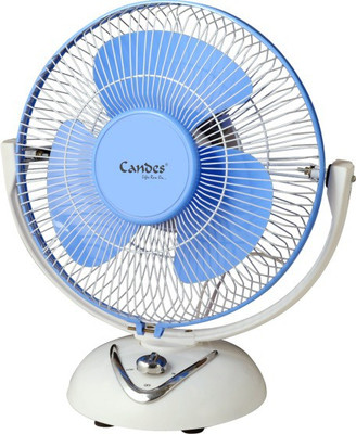 

Candes SAPPHIRE 3 Blade Table Fan(White, Blue, Pack of 1), Multicolor