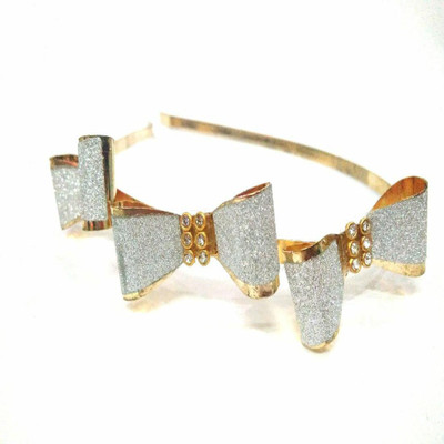 

JMD ACCESSORY SILVER BOW HAIR BAND Hair Band(Silver)
