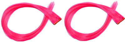 

Fully Coloured Extension, Neon Pink Colour With Clip in Straight Piece Hair Extension