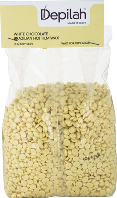 

Depilah Brazilian Hot Film Wax - 1 kg (Yellow) White Chocolate Stripless Wax Wax(1000 g)