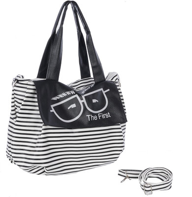 

Leather Land Shoulder Bag(Black, White)