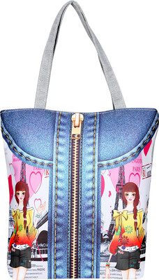 

Handbag Tote(Blue, Yellow, Pink), Blue;pink;yellow