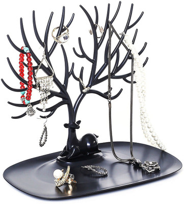

PackNBuy Multipurpose Jewellery Stationary Organizer Jewelry Necklace Ring Earring Tree Stand Holder Rack Jewellery Organizer( )
