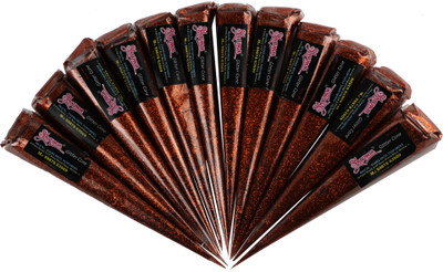 

Shama Orange Sparking Glitter Gel Cone For Body Art (Set of 12 Pieces)(460 g)