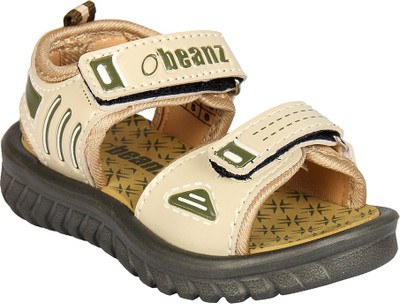 

Beanz Boys Velcro Sports Sandals(Beige, Beige/olive