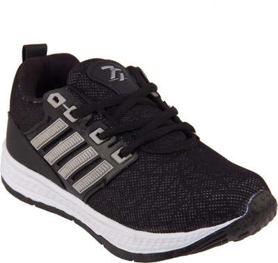 

77 seventy seven Boys & Girls Lace Running Shoes(Grey, Black