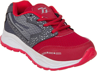 

77 seventy seven Boys & Girls Lace Running Shoes(Multicolor, Red