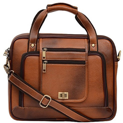 

SHEES 15 inch Laptop Messenger Bag(Brown), Zebra