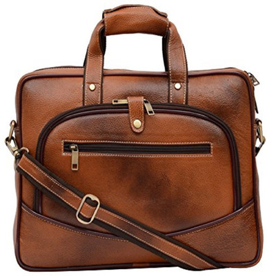 

SHEES 15 inch Laptop Messenger Bag(Brown), Zebra