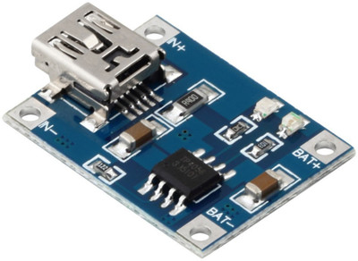 Robocraze TP4056 1A Li-ion lithium Battery Charging Module Charging Board Charger Micro USB(Multicolor)