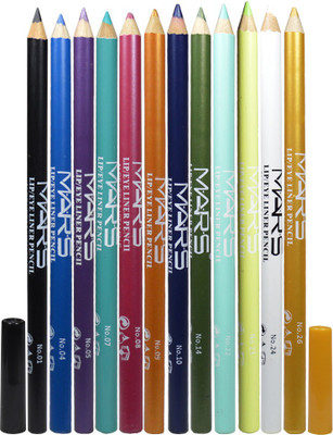 

Mars Eye&Lip Liner LP01 Pack of 12(Multicolor)