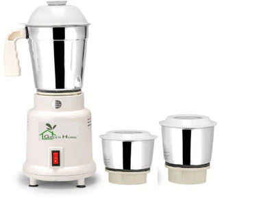 

ASC Green Home Lotto Mixer Grinder 450W With 3 Stainless steel Jar (White) 450 W Mixer Grinder(White, 3 Jars)