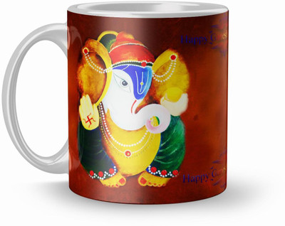 

Lovekushcart Mug379 Ceramic Mug(320 ml), Multicolor