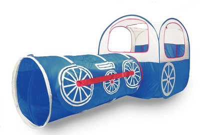

Baybee Train Kids Pop Up Play Tent, Tunnel and Ball Pit with Storage Bag(Blue)