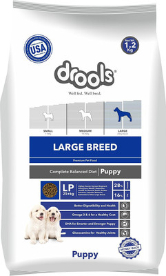 

Drools Drools Puppy Large Breed Food For Puppies By Pawsitively Pet Care -3 Kg Chicken 3 kg Dry Dog Food