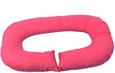 AVI Microfibre Solid Body Pillow Pack of 1(Maroon)